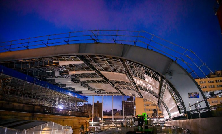 Site install - complete roof section